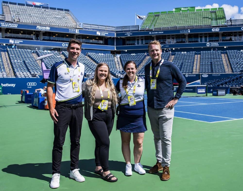 Grads rally together at National Bank Open tennis tournament