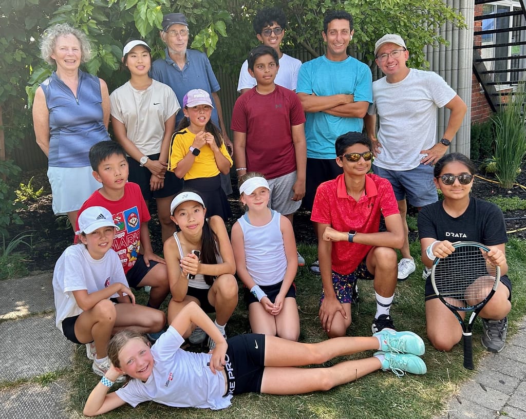 Christina Wilson, Bruce Cates, Coach Bodo Elakkad and Kevin Yang