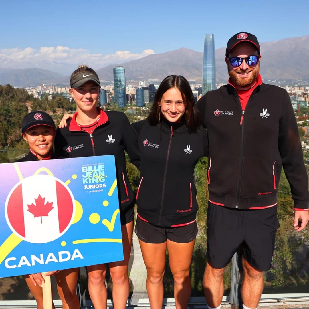 Andrea Cabio, Laurence Demers, Lily Rochon, Coach Zacharias Ohlin