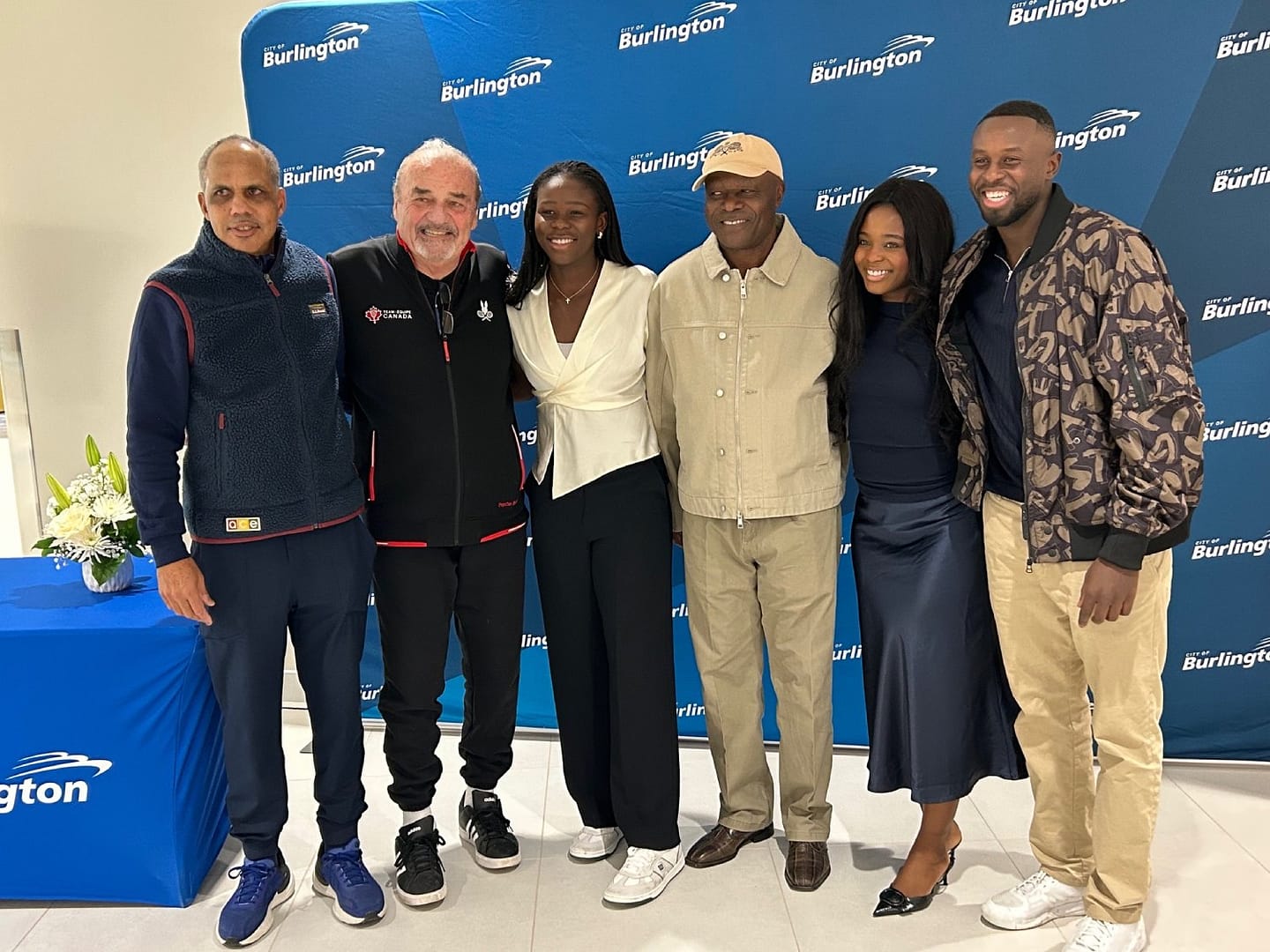 Doug Burke: President ACE Tennis; Pierre Lamarche: Founder ACE Tennis; Vicky Mboko; Cyprien Mboko; Gracia Mboko; Kevin Mboko